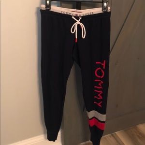 Tommy Hilfiger joggers.